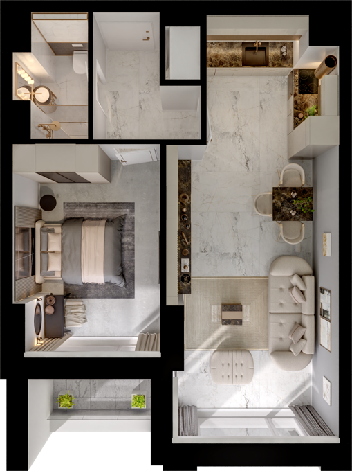 Floor plan for residence N6–06